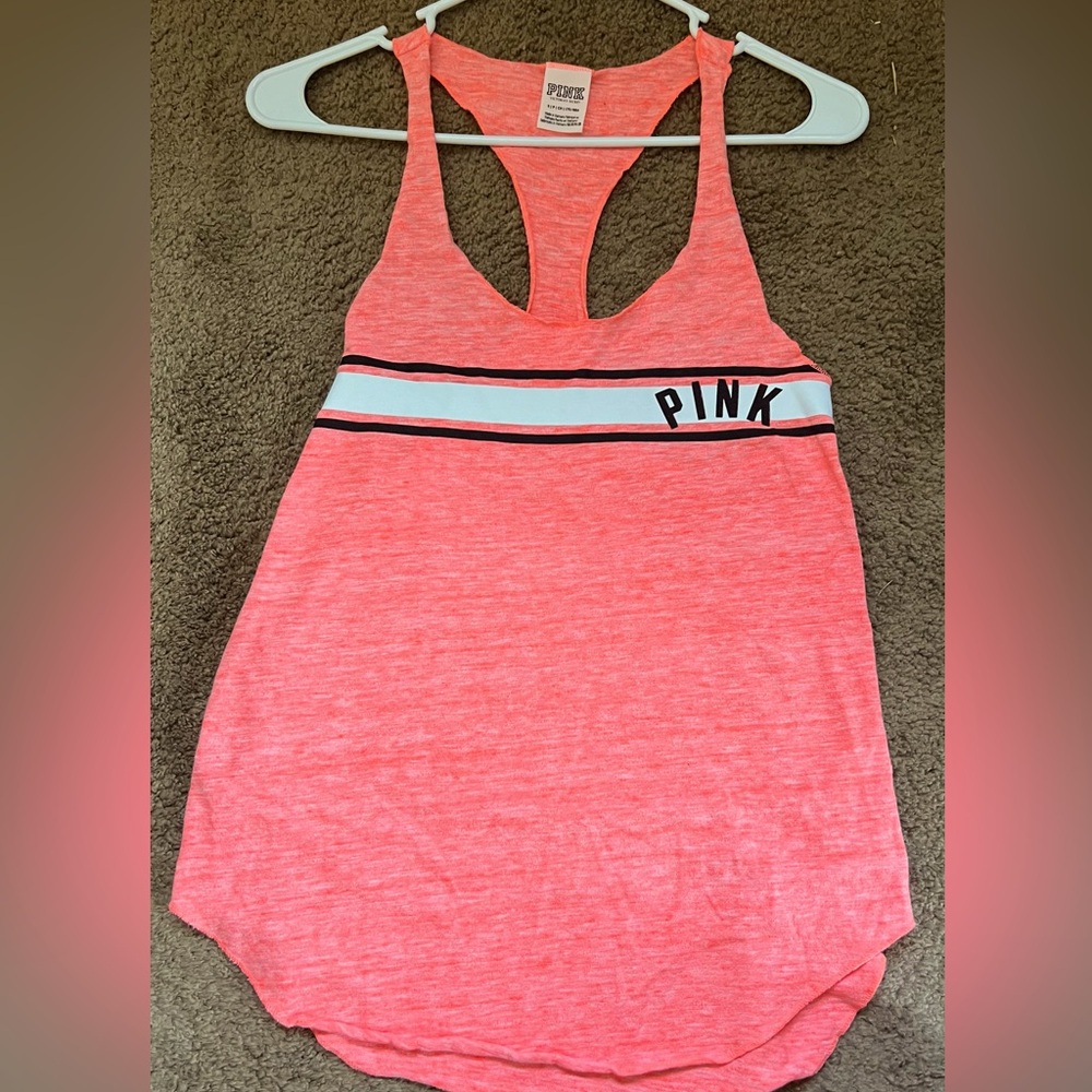 PINK Tank Top, Neon Coral color, Size Small💕